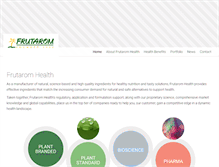 Tablet Screenshot of frutaromhealth.com